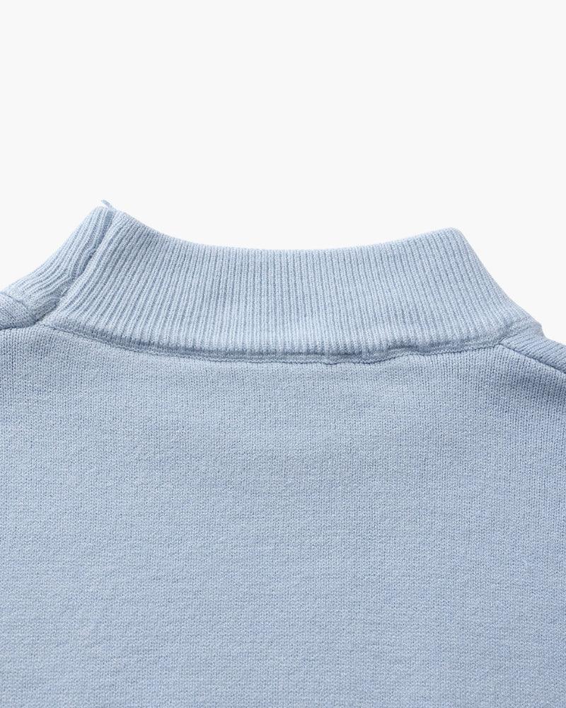 Essential Ribbed Mock Neck Sweater