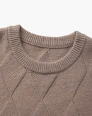 Diamond Knit Crewneck Sweater