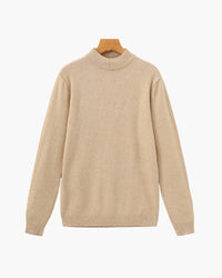 Essential Ribbed Mock Neck Sweater