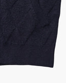 Heritage Diamond Knit Zip Cardigan