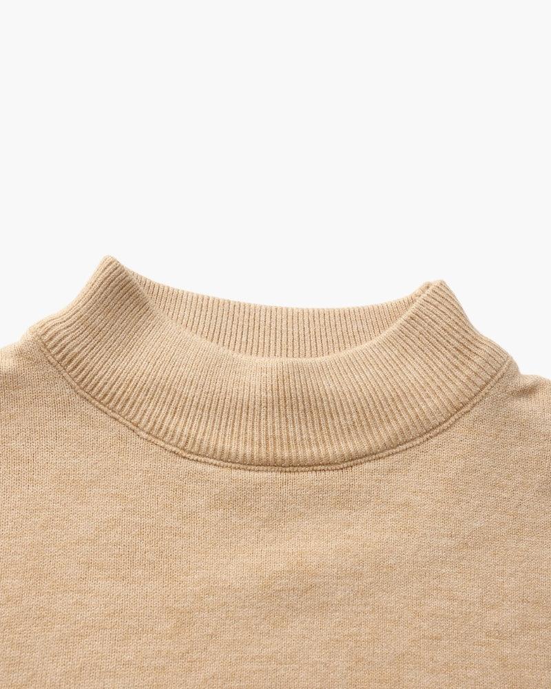 Essential Ribbed Mock Neck Sweater