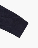 Heritage Diamond Knit Zip Cardigan