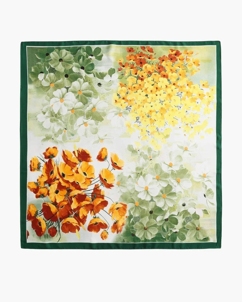 Old Money Impressionist Garden Scarf