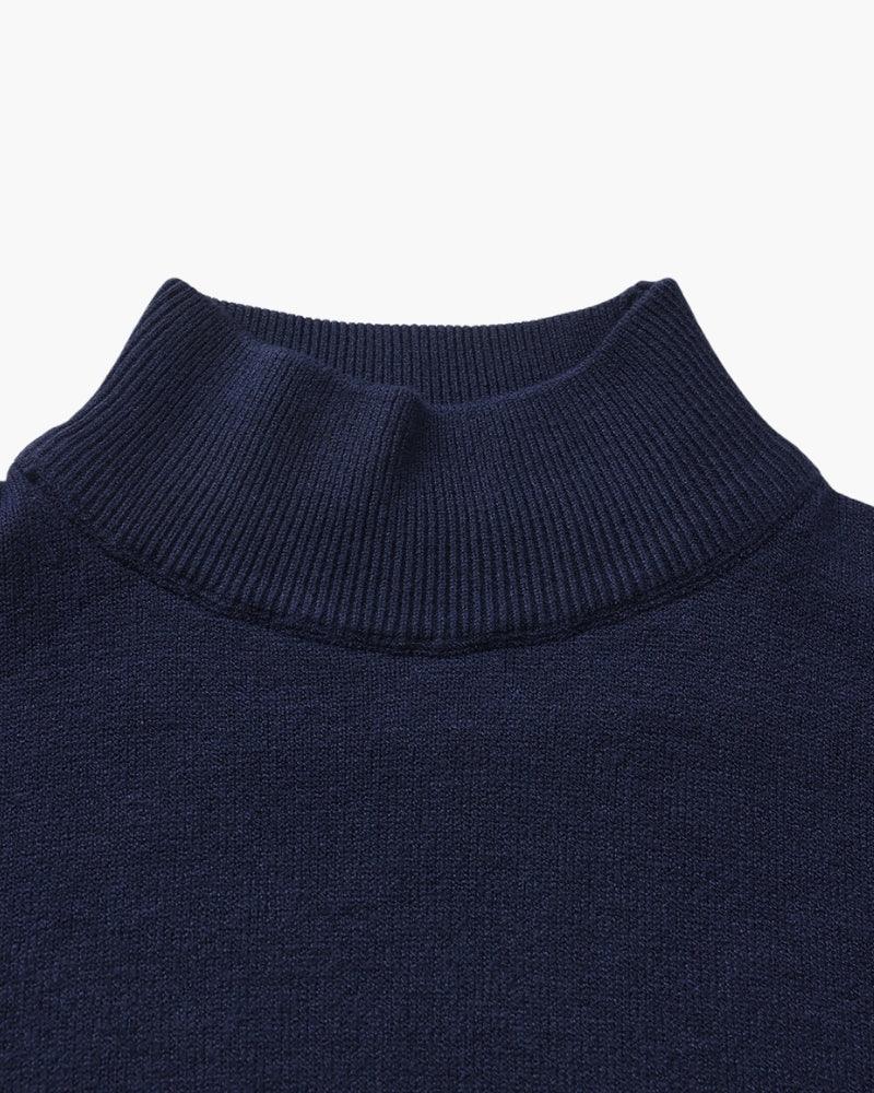Essential Ribbed Mock Neck Sweater