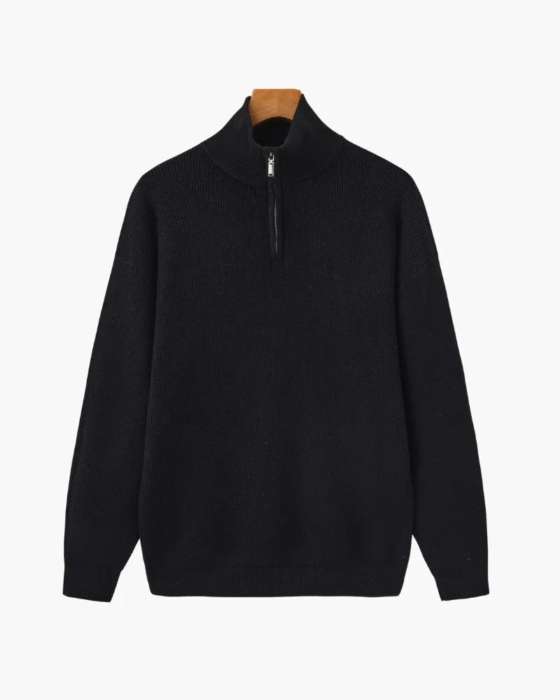 Refined Half-Zip Knit Pullover