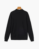Essential Ribbed Mock Neck Sweater