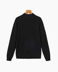 Essential Ribbed Mock Neck Sweater