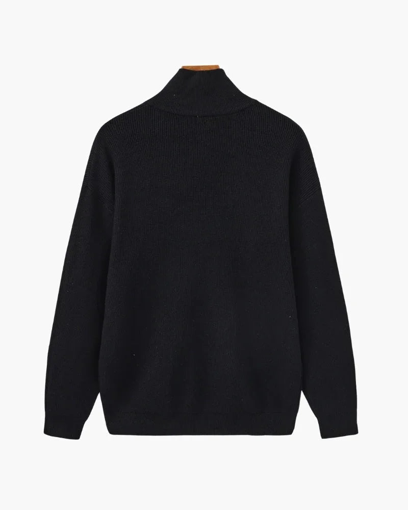 Refined Half-Zip Knit Pullover