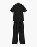 Cotton Polo & Pantalon Set