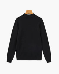 Essential Ribbed Mock Neck Sweater