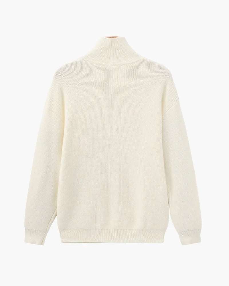 Refined Half-Zip Knit Pullover