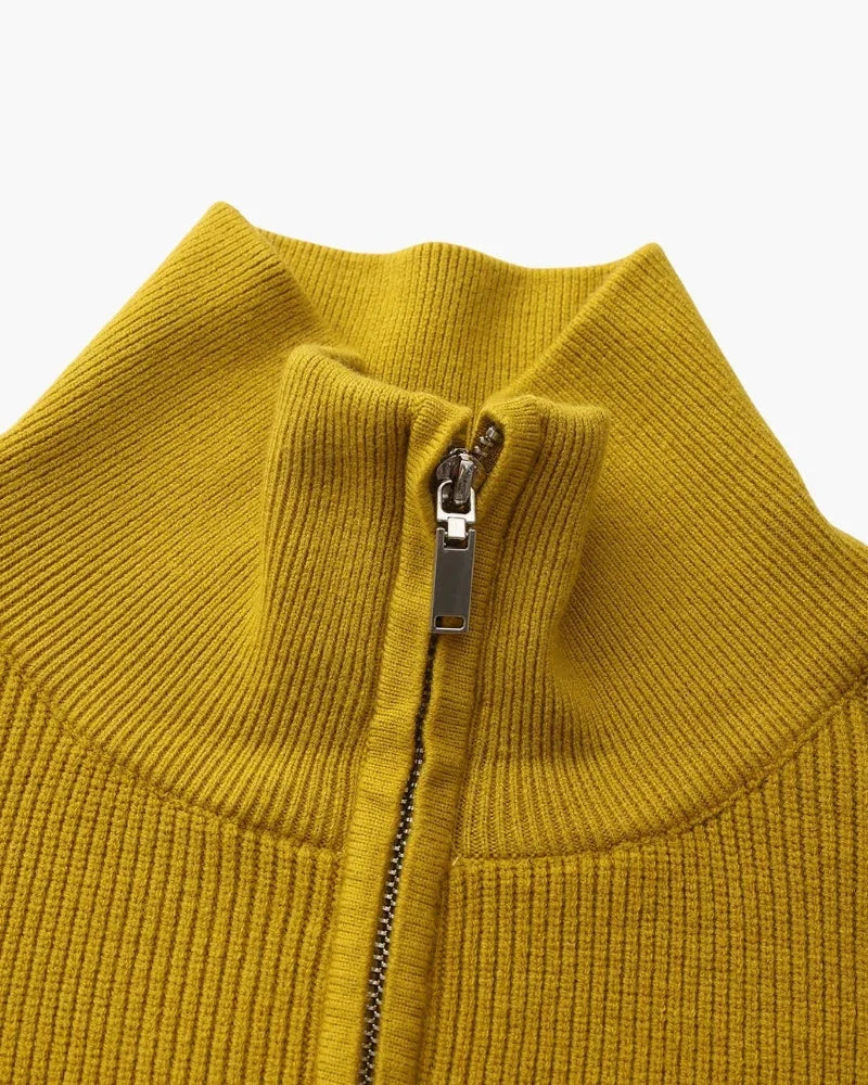 Refined Half-Zip Knit Pullover