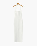 Halter Neck Slim Fit Maxi Dress