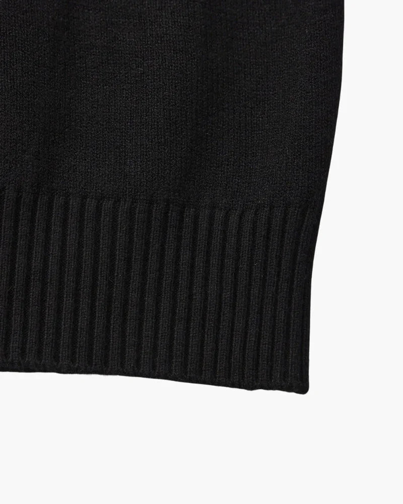 Essential Ribbed Mock Neck Sweater