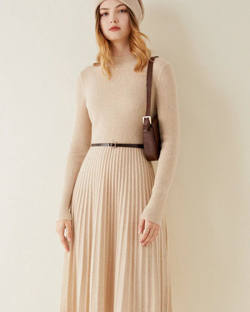 Pure Cashmere Flare Dress