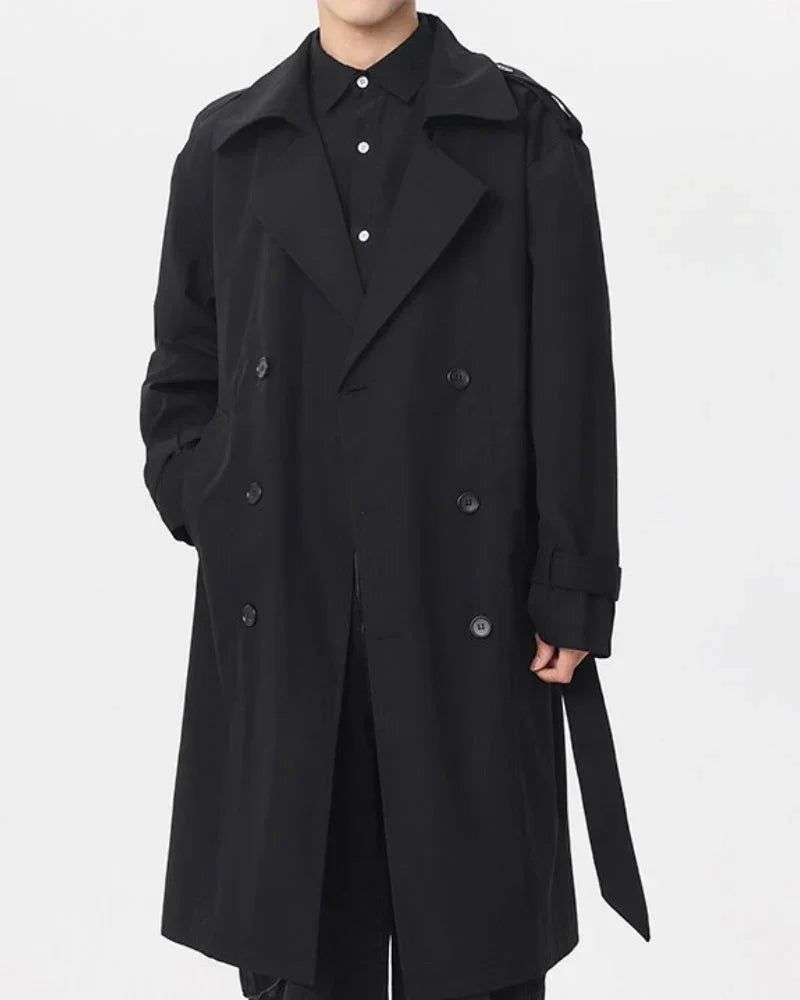 Classic Double-Breasted Trench Coat