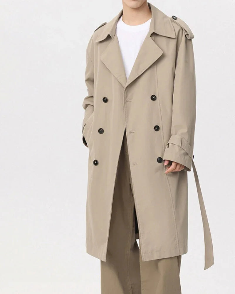 Classic Double-Breasted Trench Coat