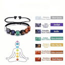 Bracelet en pierre de chakra fait main - CLOTHO STORE