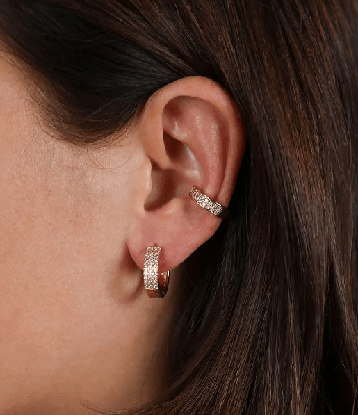 Creole Earring with Zirconia