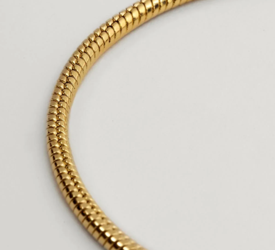 Gold Plated Snake Style Bracelet