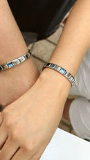 Steel bracelet inspired by Italian Design