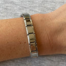 Steel bracelet inspired by Italian Design