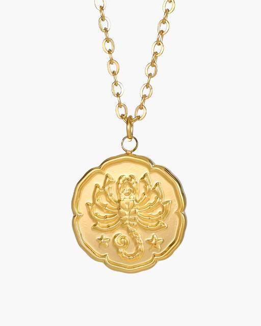 Zodiac Sign Necklace - Gold