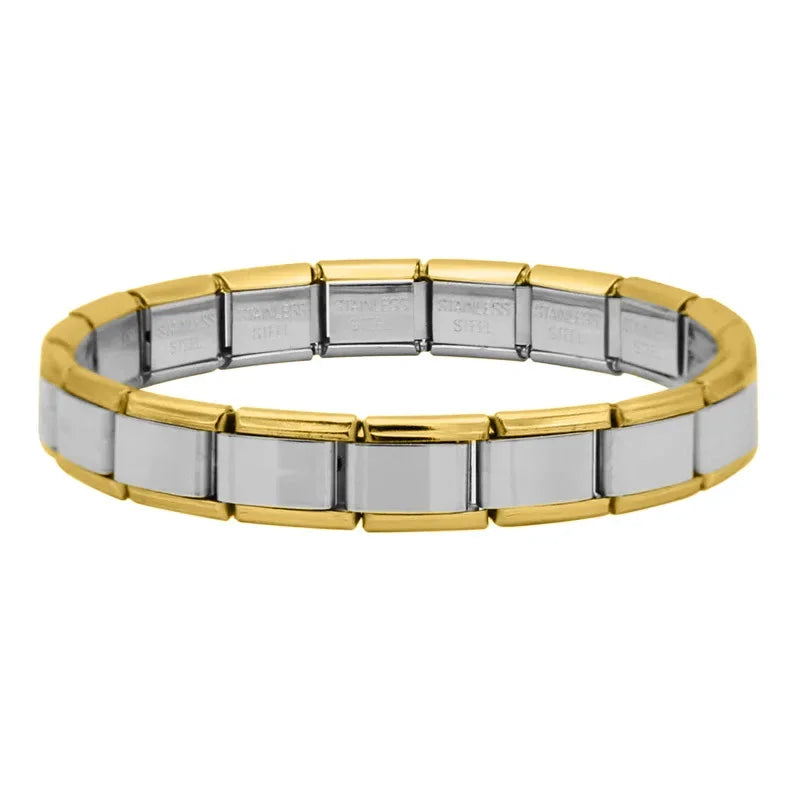 Steel bracelet inspired by Italian Design