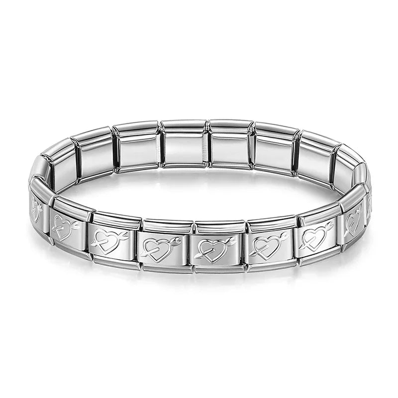 Steel bracelet inspired by Italian Design