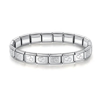 Steel bracelet inspired by Italian Design