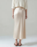 Old Money Silk Skirt