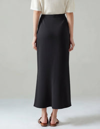 Old Money Silk Skirt