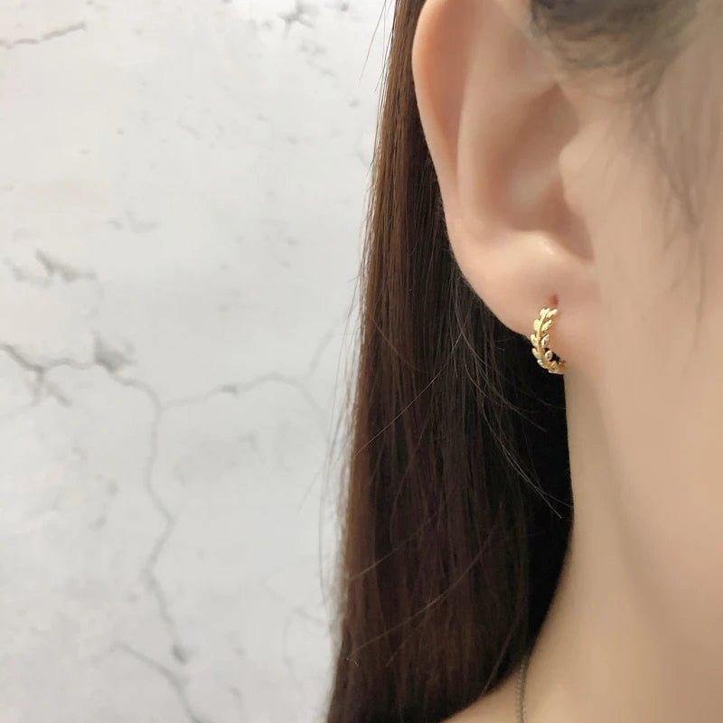 Sterling Silver Leaf Earring