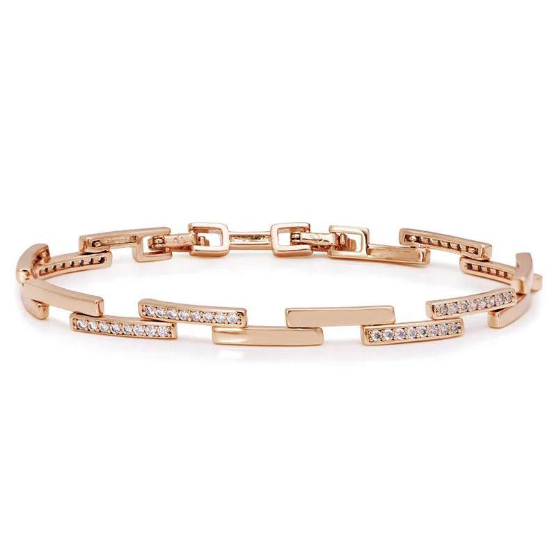 Bracelet Carré Zircon - CLOTHO STORE