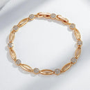 Bracelet Élégance Zircon 585 Or Rose - CLOTHO STORE