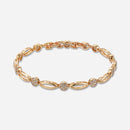 Bracelet Élégance Zircon 585 Or Rose - CLOTHO STORE