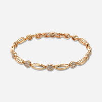 Bracelet Élégance Zircon 585 Or Rose - CLOTHO STORE