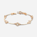 Bracelet Luxe Zircon Naturel Or Rose 585 - CLOTHO STORE