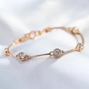 Bracelet Luxe Zircon Naturel Or Rose 585 - CLOTHO STORE