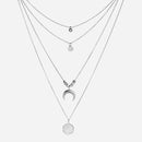 Collier lune en argent - CLOTHO STORE