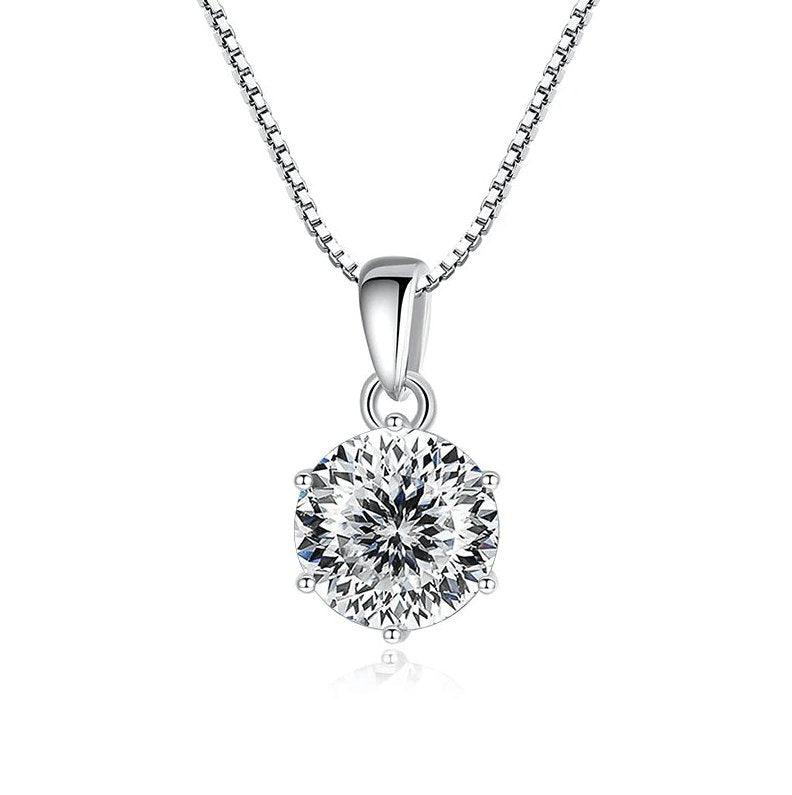 Collier Moissanite 1 Carat - Argent 925 - CLOTHO STORE