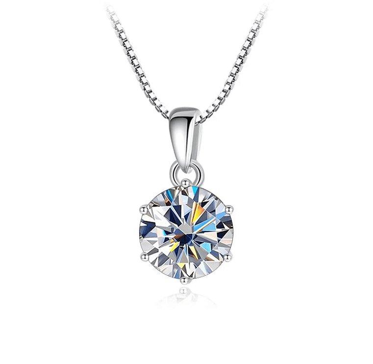 Collier Moissanite 1 Carat - Argent 925 - CLOTHO STORE