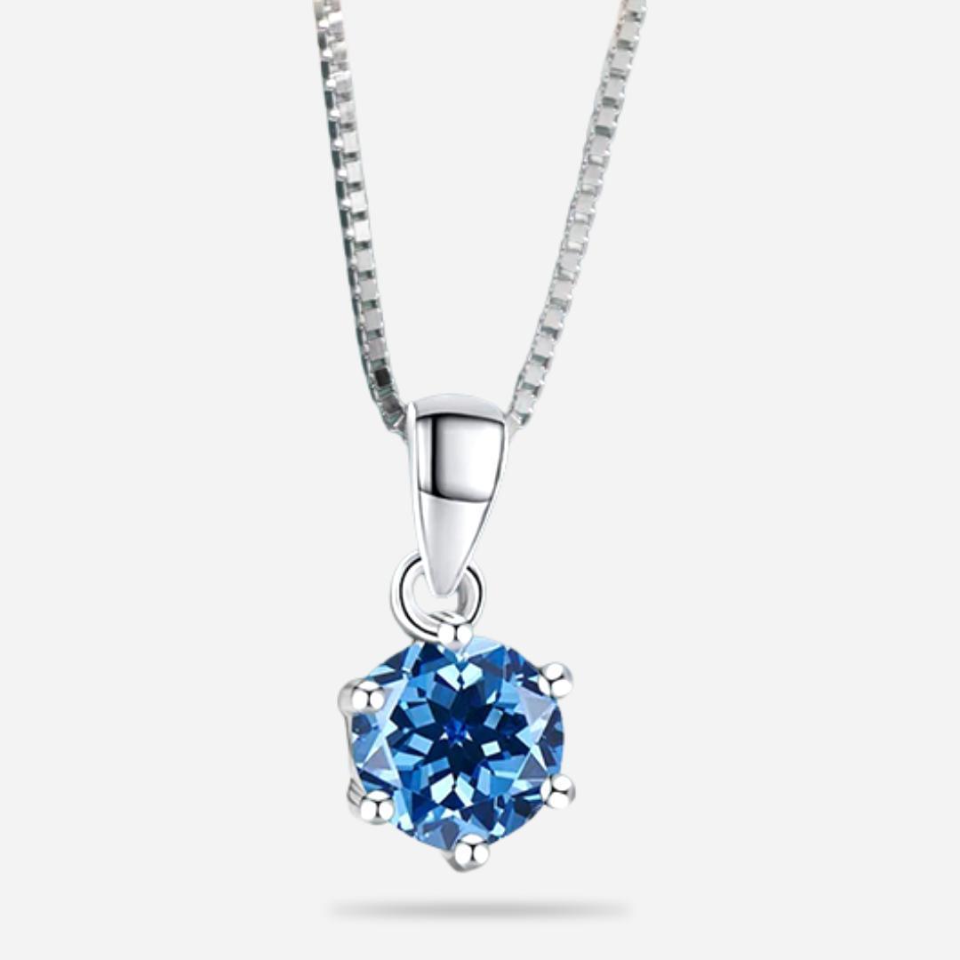 1 Carat Moissanite Necklace - 925 Silver