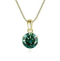 Collier Moissanite 1 Carat - Doré - CLOTHO STORE