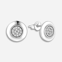 Boucles d'oreilles en argent brillant - CLOTHO STORE