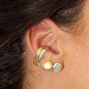 Boucles d'oreilles en argent brillant - CLOTHO STORE